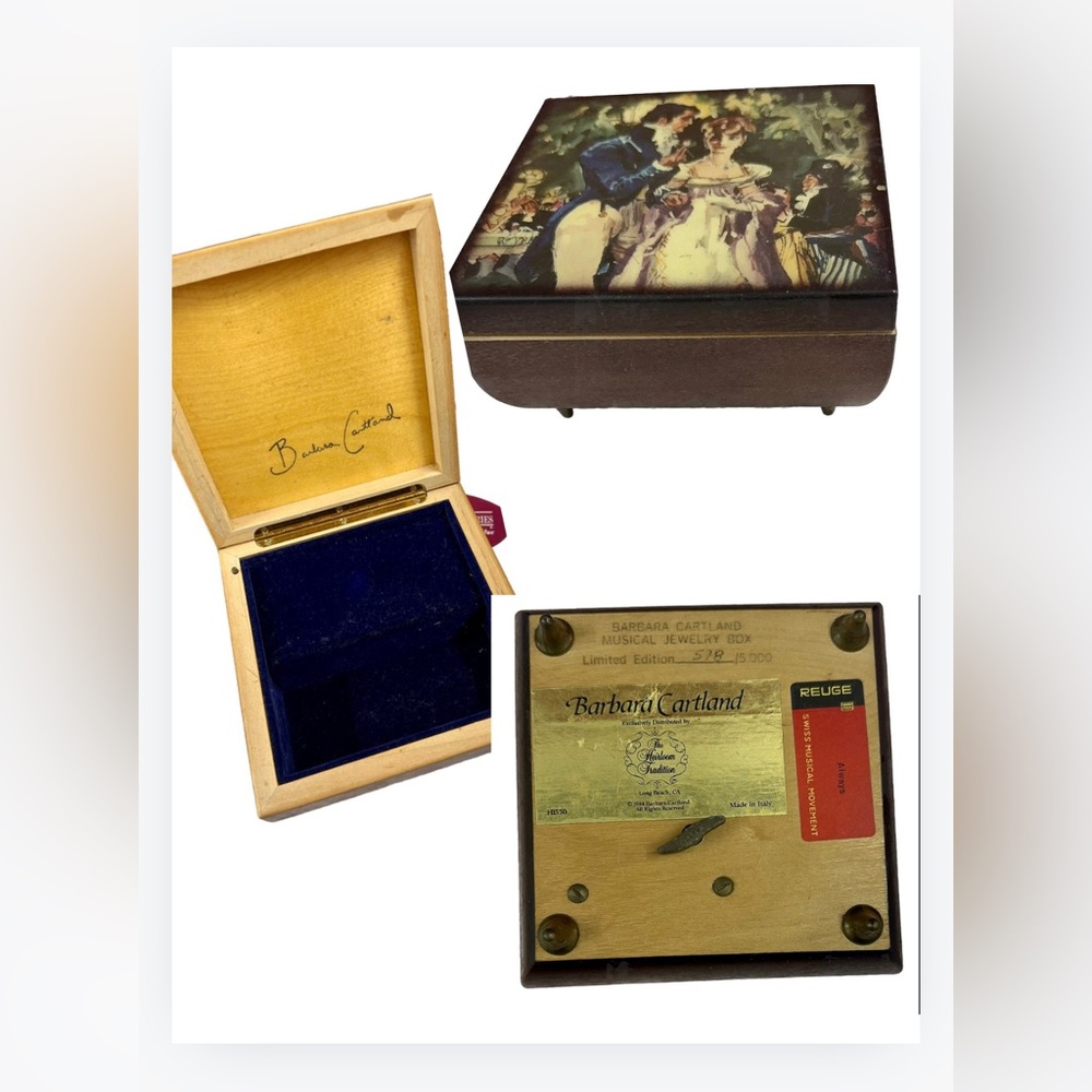 Barbara Cartland Music Box Gone With The Wind 1984 Heirloom Tradition  578/5000